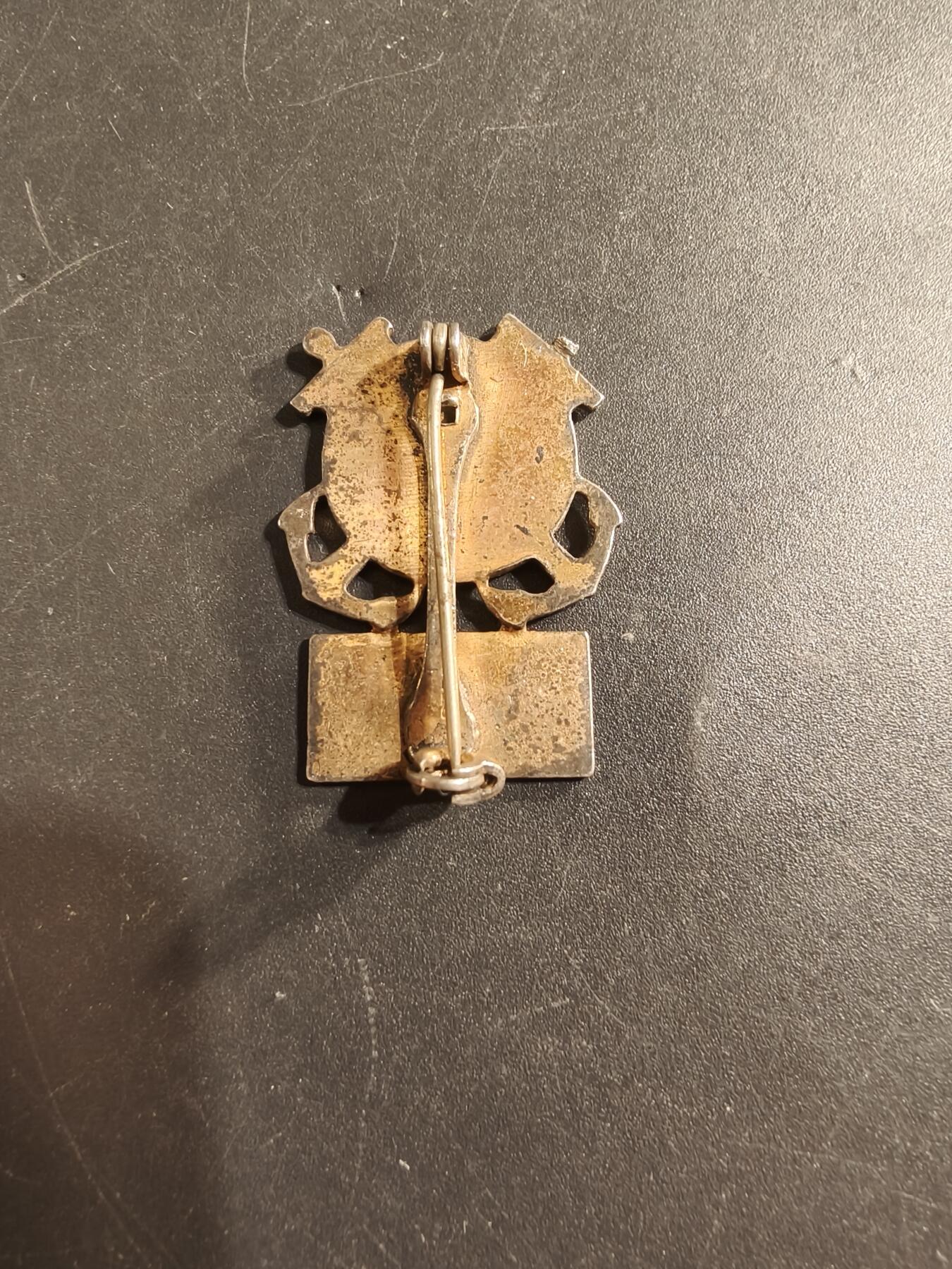 老王徽章第174期 美国海岸警备队二战蓝星勋章证章    925银镀金珐琅    5.3g     一星