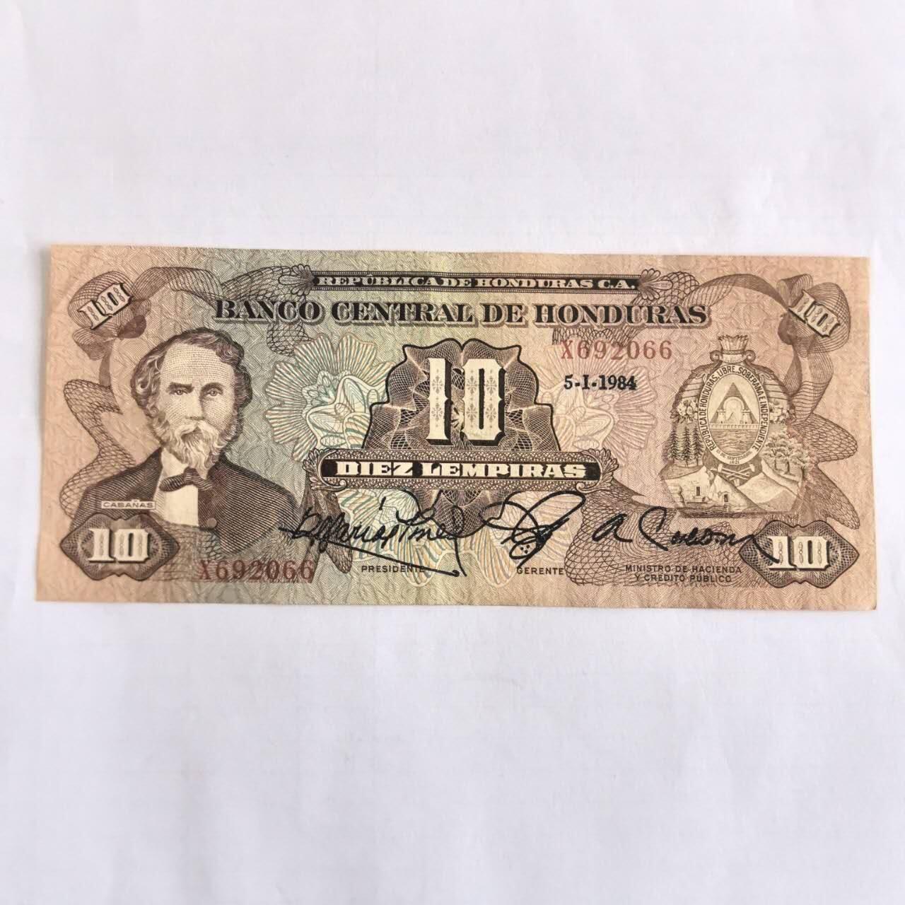 各国外币第107期 无佣金 洪都拉斯10伦皮拉1984年 少见