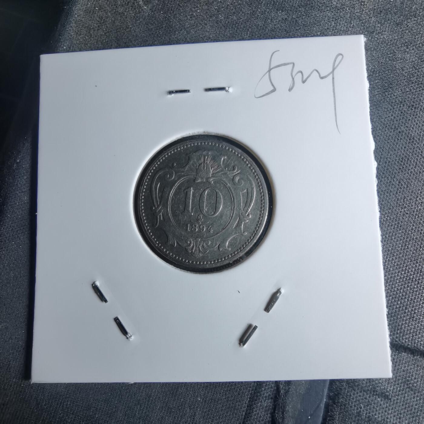 沼泽如烟--第953场 奥地利1894年10赫勒