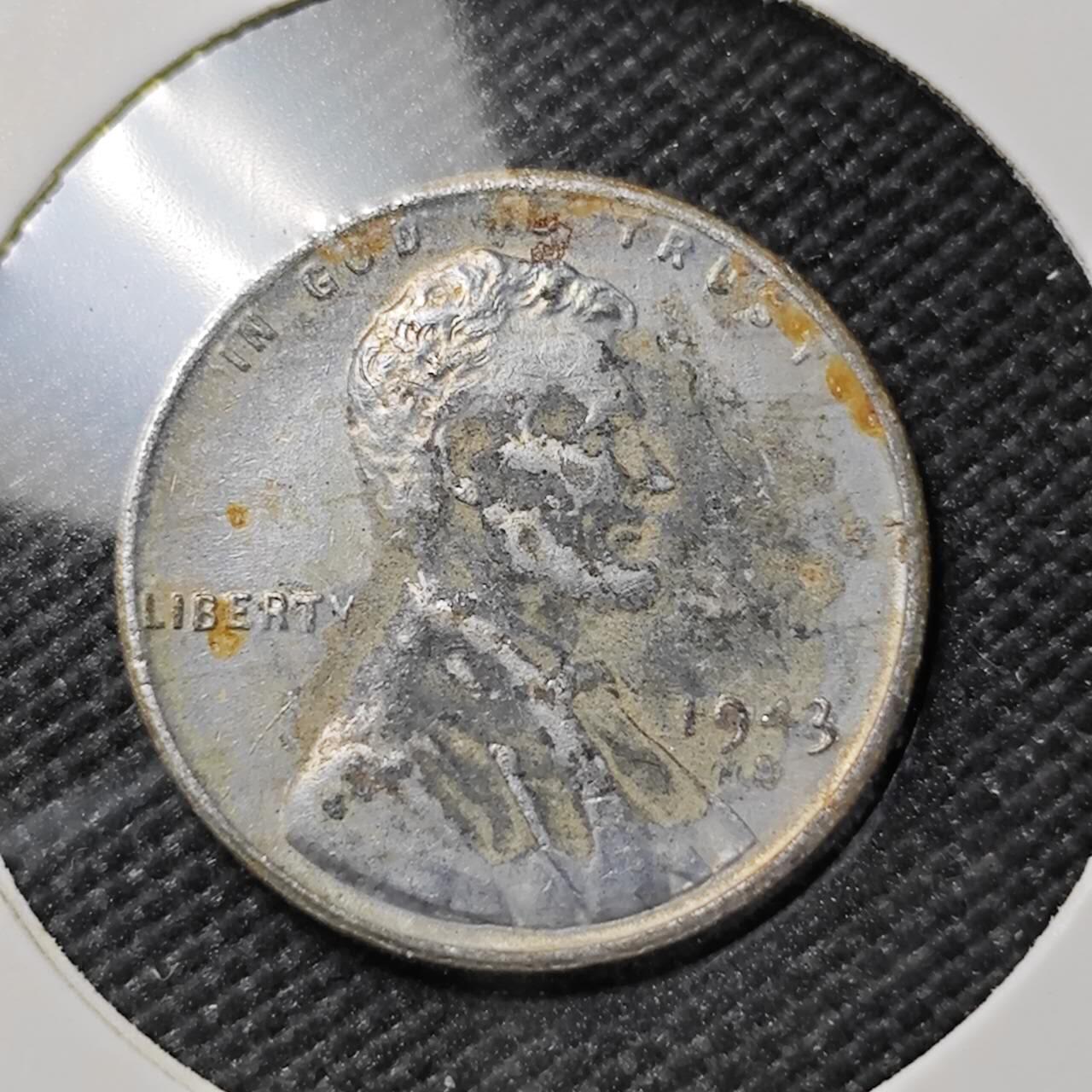 KK钱币收藏小铺  第386期  2月预留时间 周末发货  1943美国1分铁币