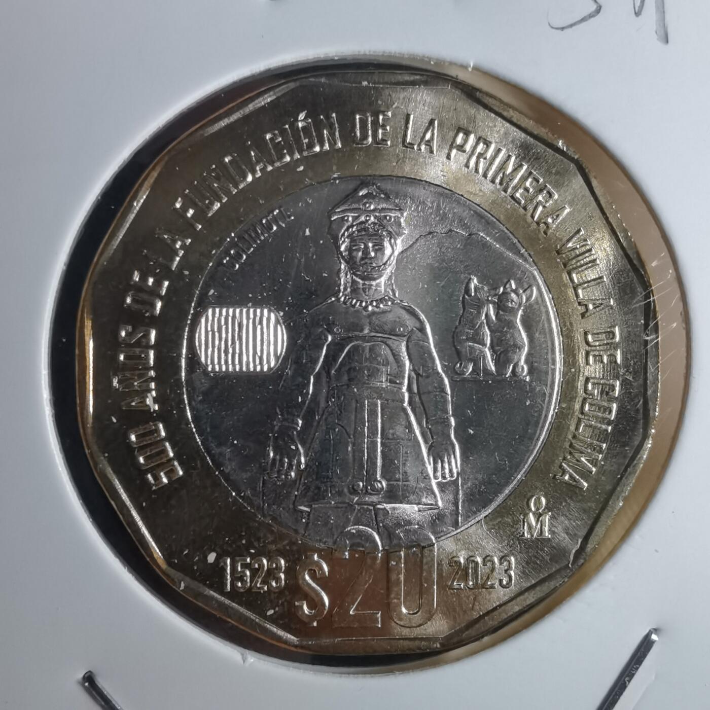 沼泽如烟--第953场 墨西哥2023年20比索纪念币