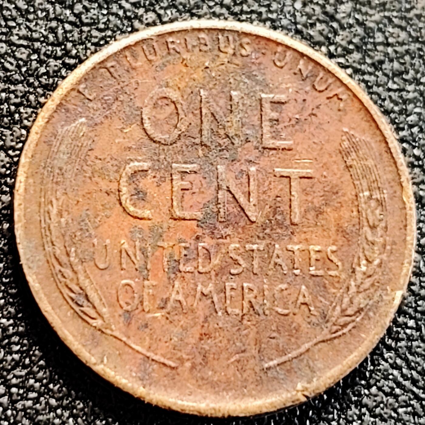 泉币菌-第163场-新年第六场 精品福利场 1947年 S版 美国1美分青铜币 麦穗版 林肯总统 19mm3g