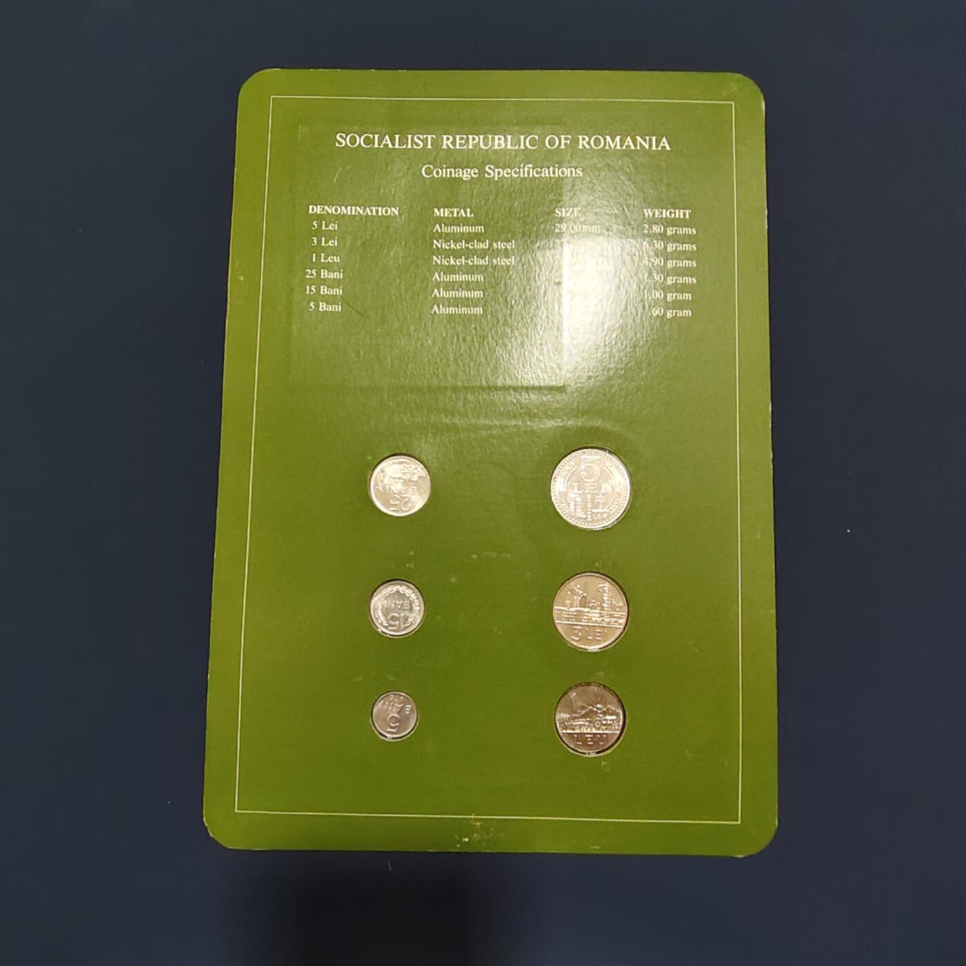 【全场包邮】纯粹捡漏拍492场【封装套币专场】-注意佣金 【富兰克林·世界各国硬币系列邮币卡】罗马尼亚共和国