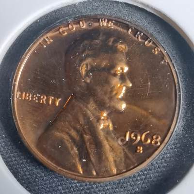 沼泽如烟--第953场 - 美国1968年一分精制币