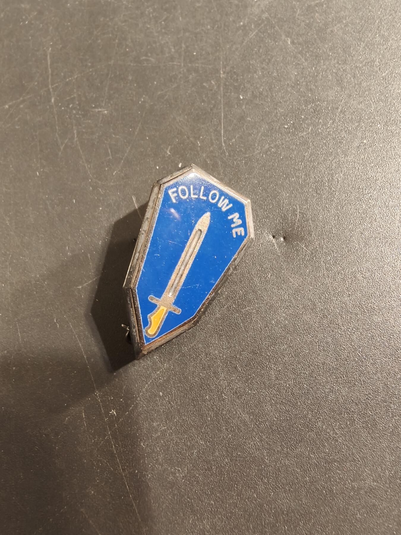 老王徽章第174期 美国本宁堡步兵学校证章    925银质珐琅    二战时期横针版    4.4g