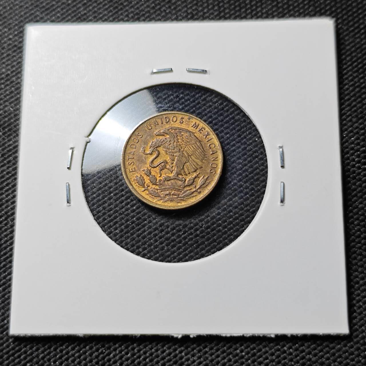 KK钱币收藏小铺  第386期  2月预留时间 周末发货  1962墨西哥1分铜币