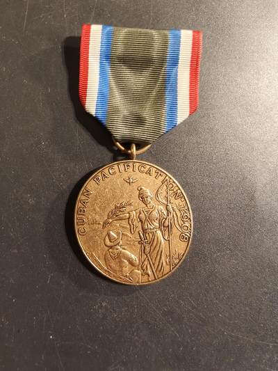 老王徽章第174期 - 美国海军1908古巴平乱战争服役奖章