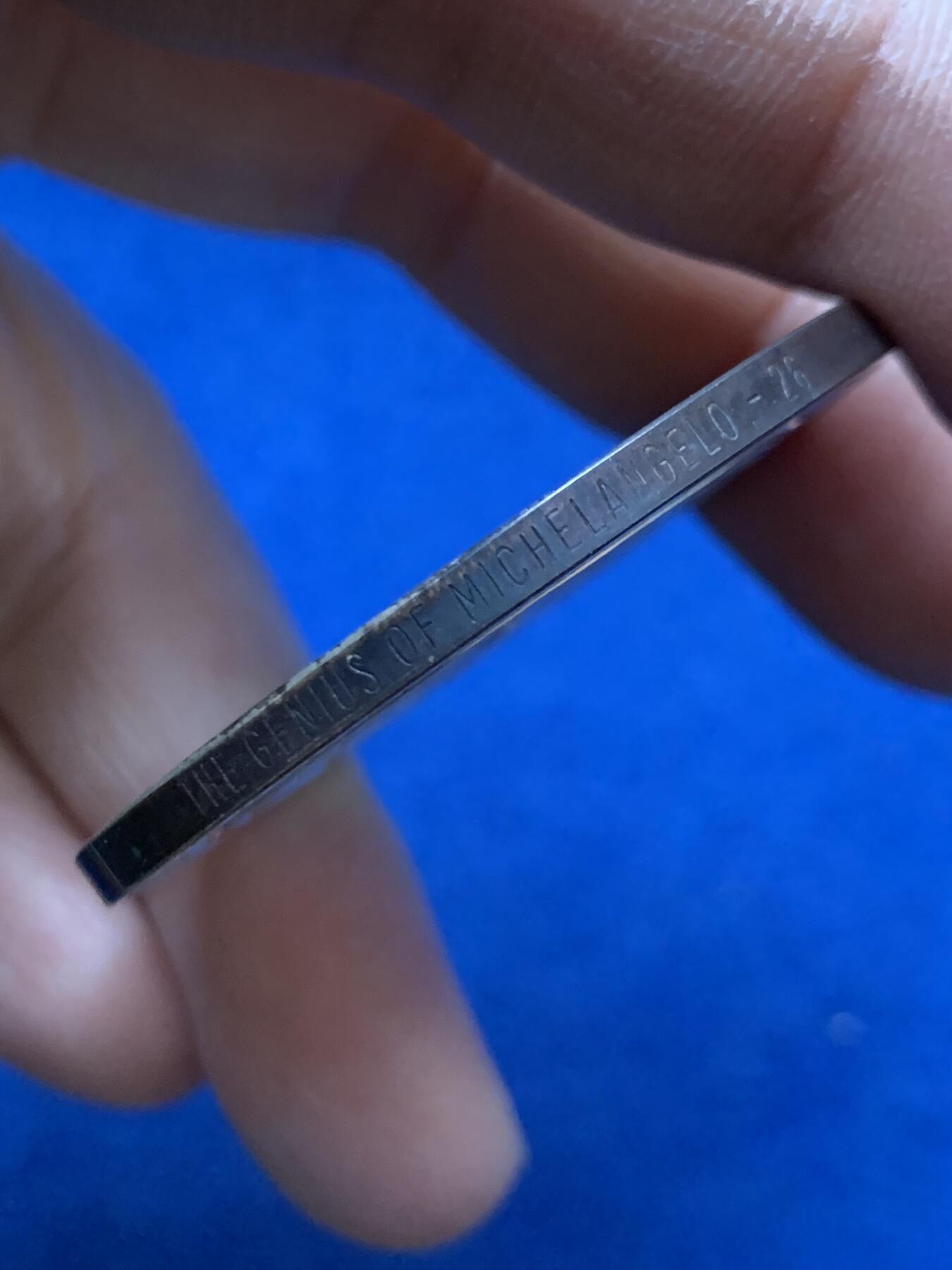 《竞宝斋》第454场 周日，周一 2场连拍 （全场包邮，欢迎送拍） 925银 五彩包浆大银章 38.25g 44.2mm