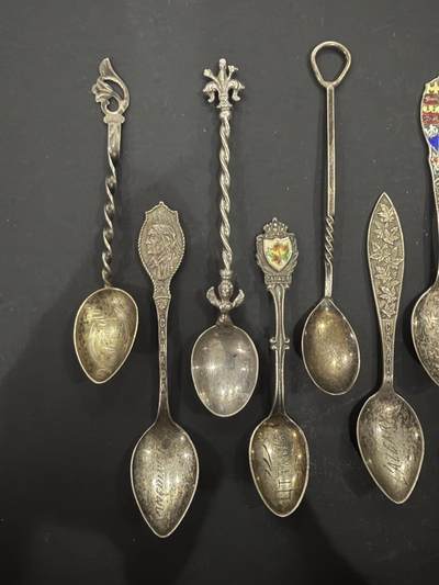 海外回流精品拍卖（五一专场） 欧洲回流纯银咖啡勺9把，58.6g。含银量900左右