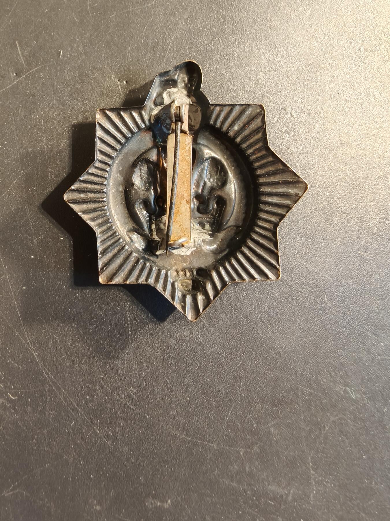 老王徽章第174期 英国陆军利比亚宪兵帽徽    1935-45