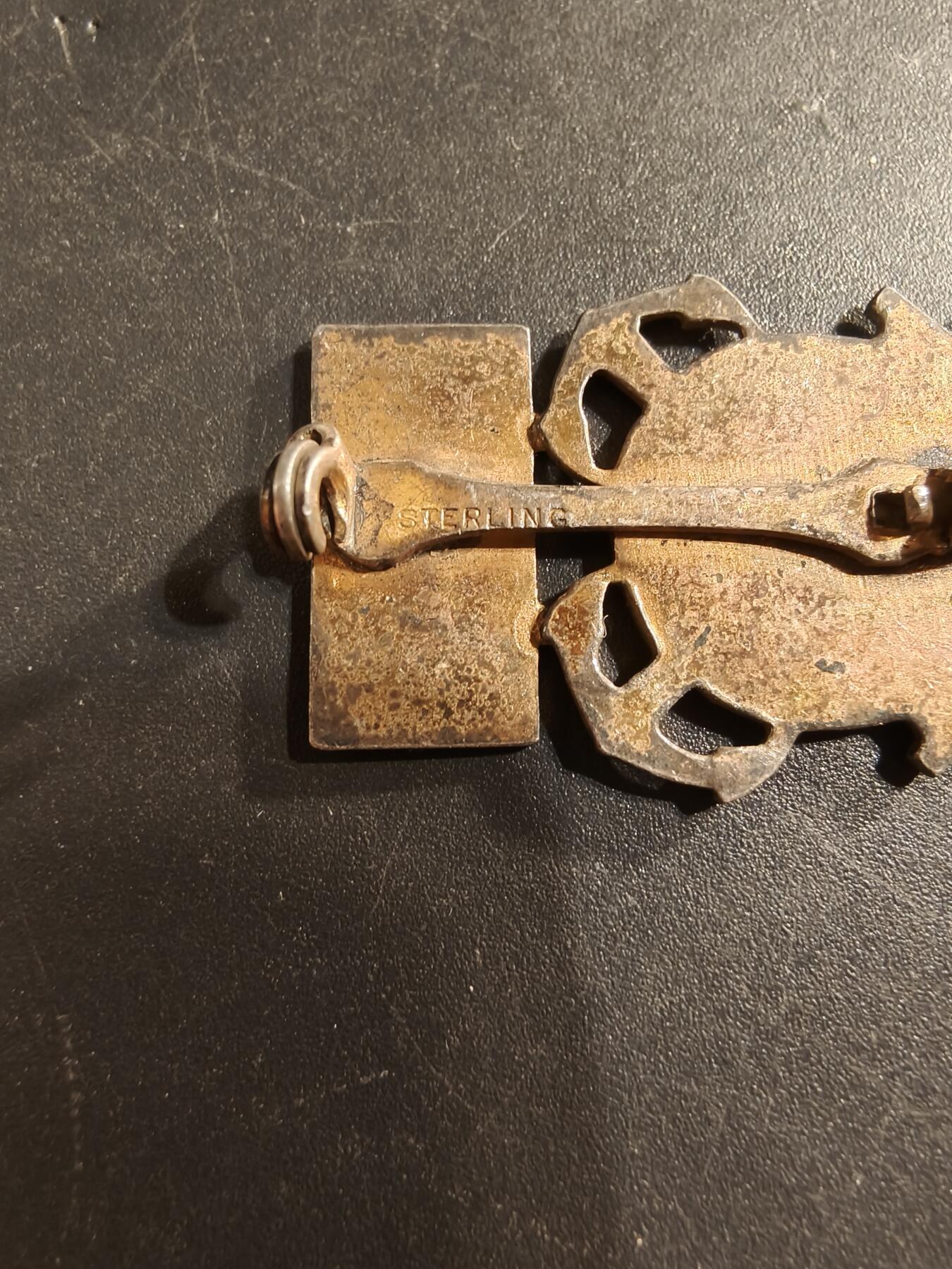 老王徽章第174期 美国海岸警备队二战蓝星勋章证章    925银镀金珐琅    5.3g     一星