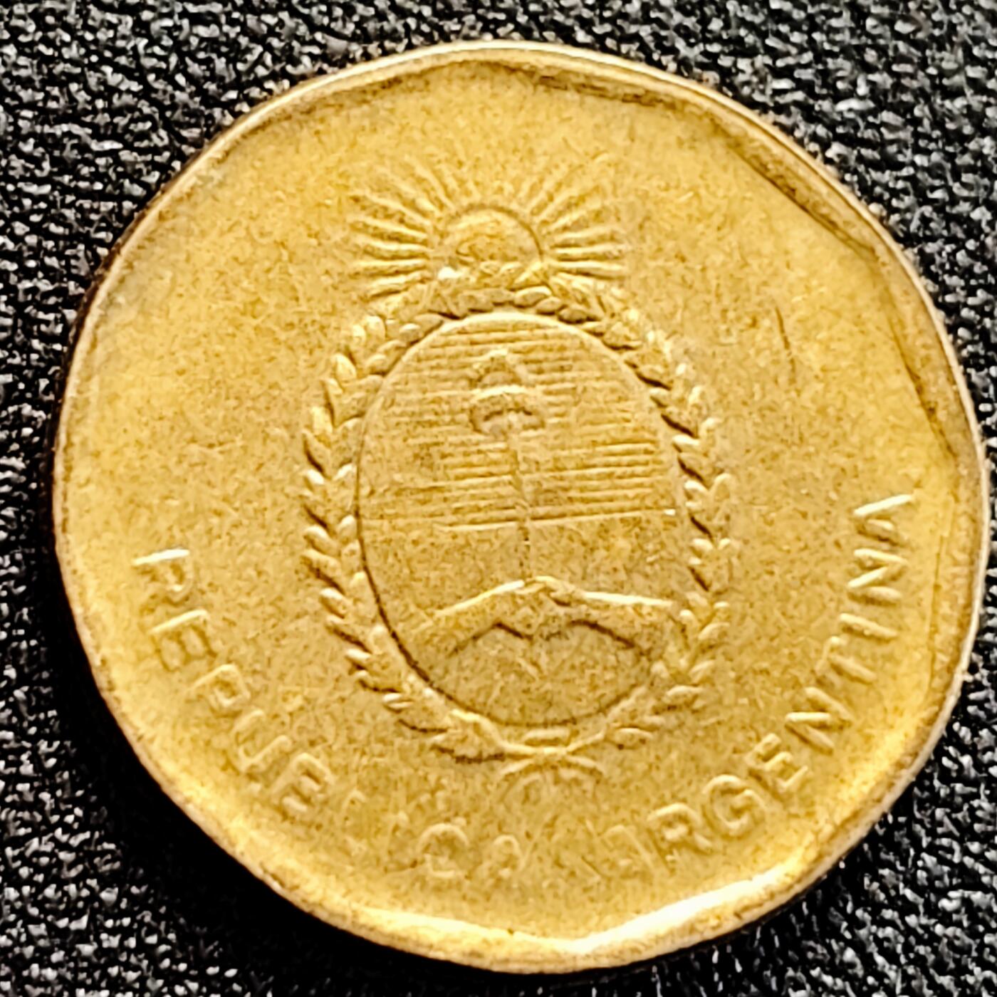 泉币菌-第162场- 新年第五场 精品福利场 阿根廷10分1986年 21.5mm 美洲币