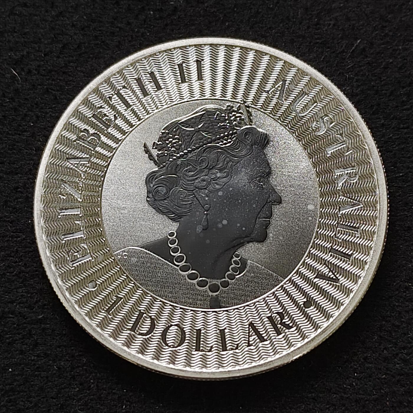 【全场包邮】纯粹捡漏拍493场 澳大利亚2019年1元袋鼠1盎司999纯银币【40.5毫米31.1克，纯银价约560元（按18元银价折算）】