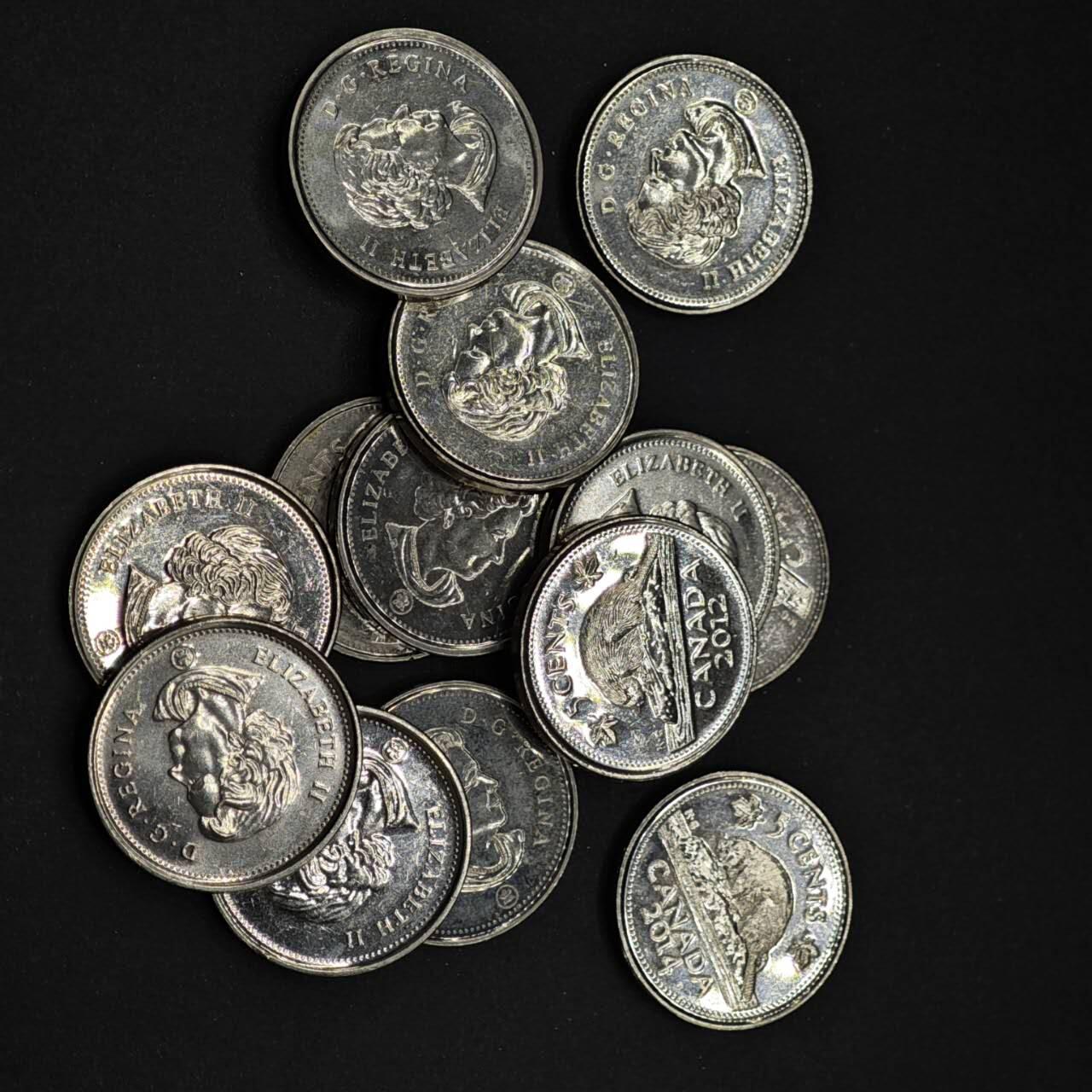 【淘币小摊】实时拍第八百四十一拍   散币批量币场   满百包邮可预留二周 每周一统一发货   加拿大5分13枚