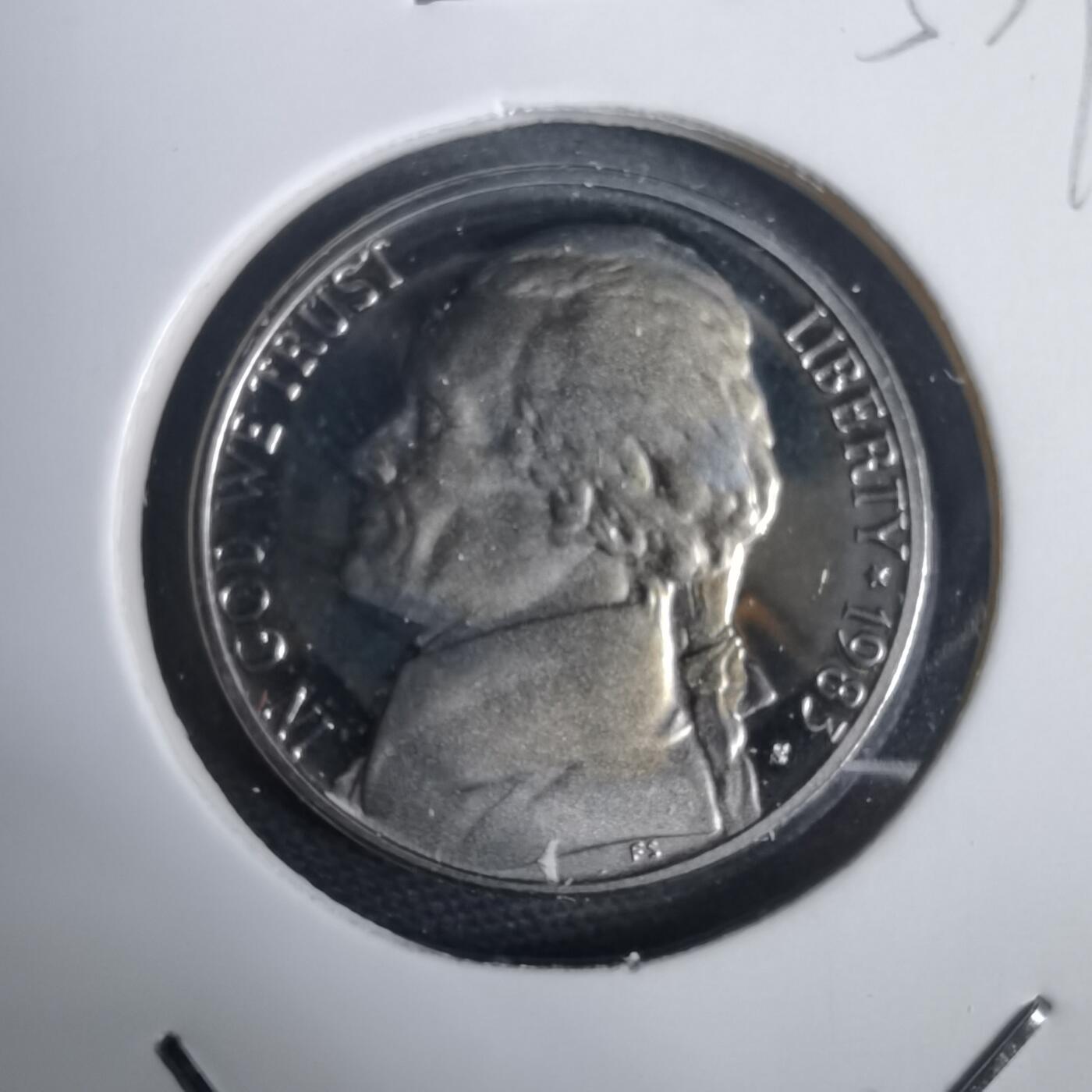 沼泽如烟--第953场 美国1983年五分精制币