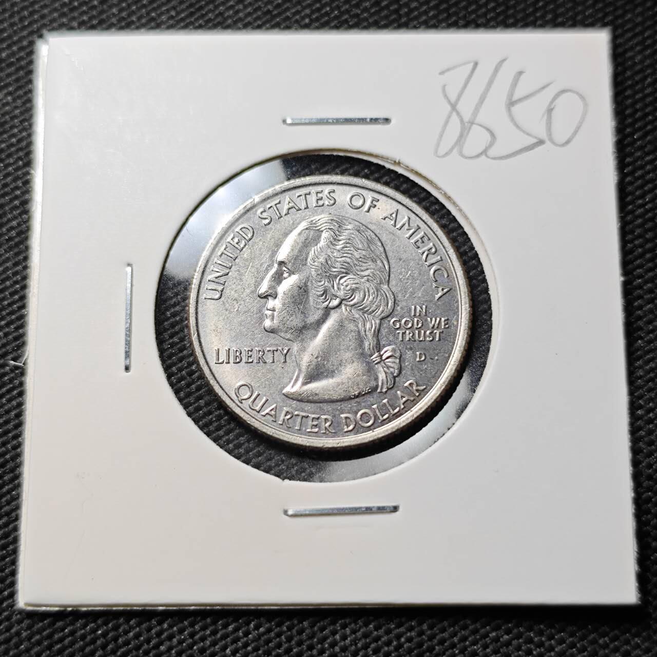 KK钱币收藏小铺  第386期  2月预留时间 周末发货  美国25分纪念币