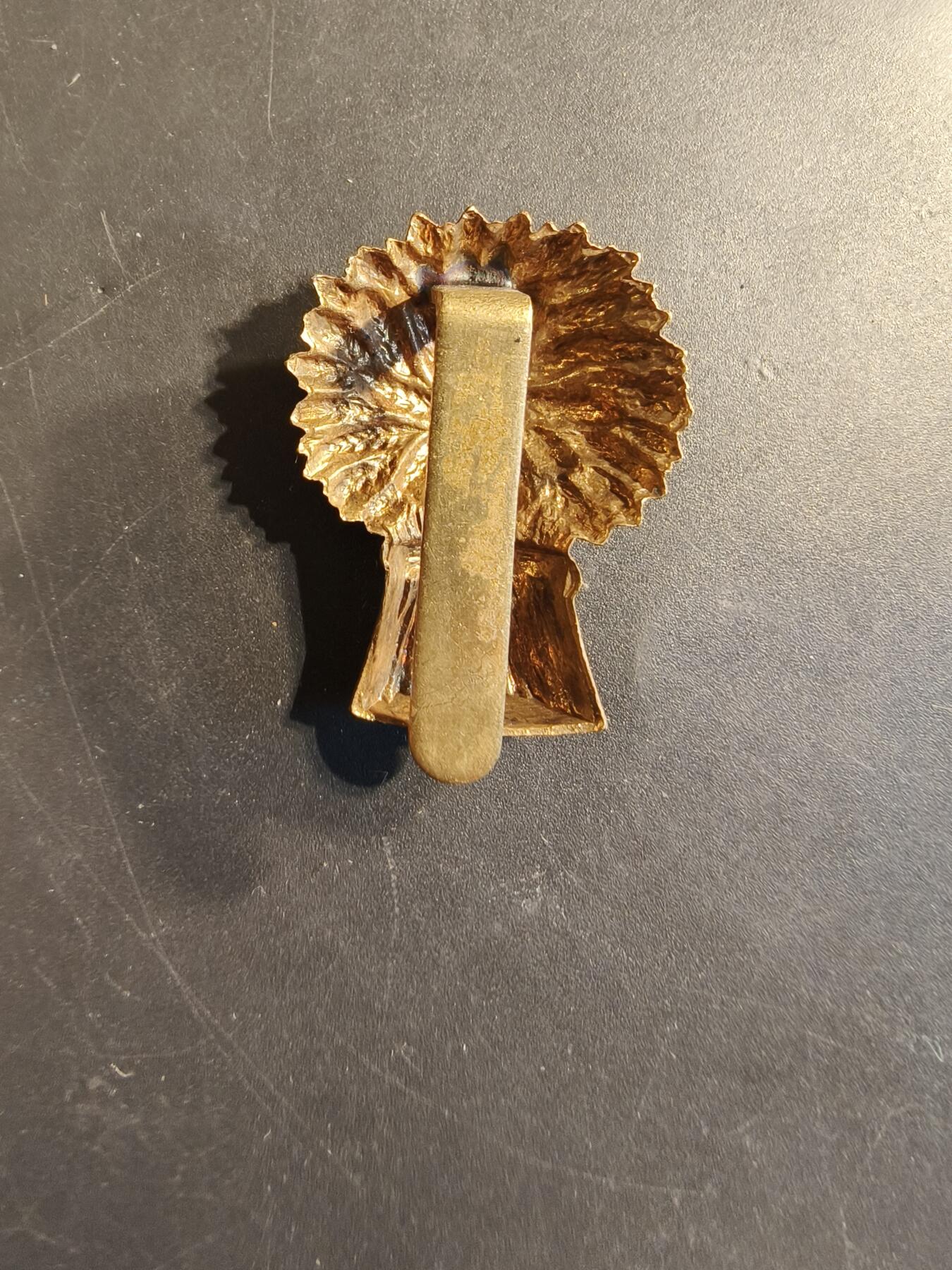 老王徽章第174期 英国洛锡安与边境义勇骑兵团帽徽    一战时期