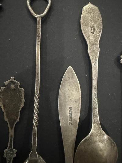 海外回流精品拍卖（五一专场） 欧洲回流纯银咖啡勺9把，58.6g。含银量900左右