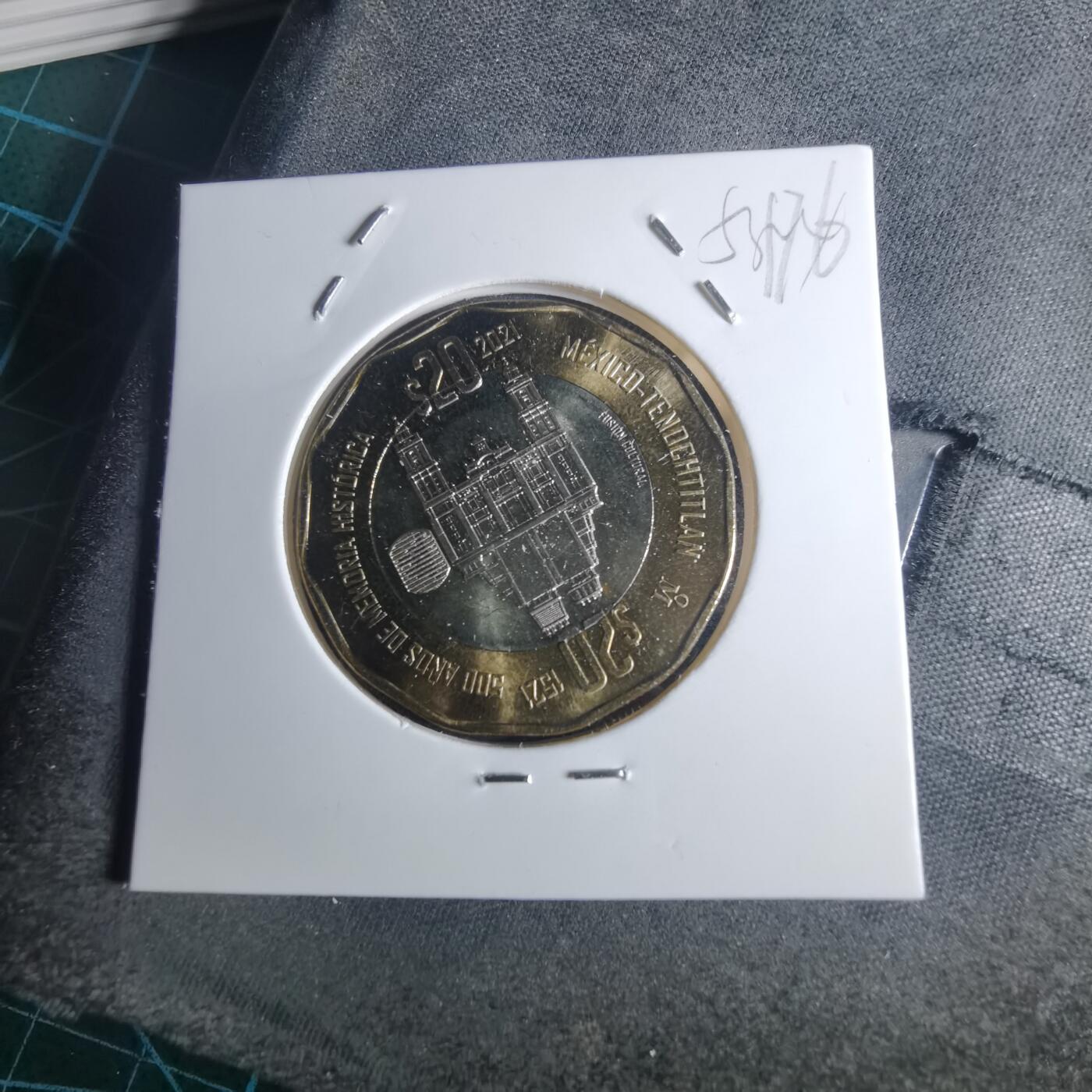 沼泽如烟--第953场 墨西哥2021年20比索纪念币