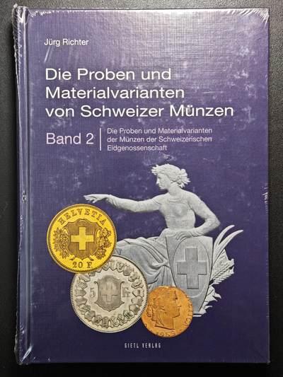 【德藏】世界币章拍卖第160期 - 全新塑封 瑞士样币目录 第二册 硬壳精装 全书约：248页