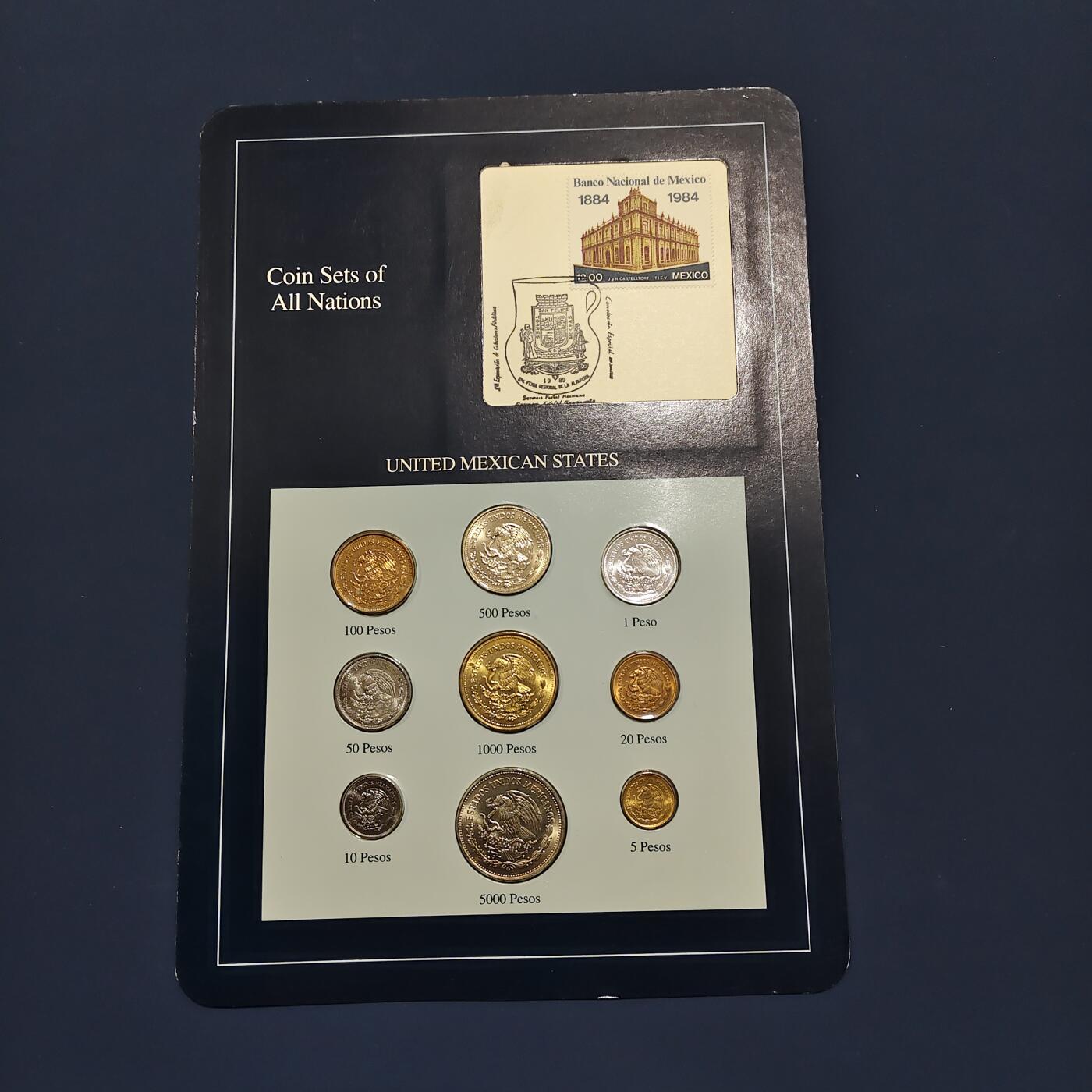 【全场包邮】纯粹捡漏拍492场【封装套币专场】-注意佣金 【富兰克林·世界各国硬币系列邮币卡】墨西哥合众国