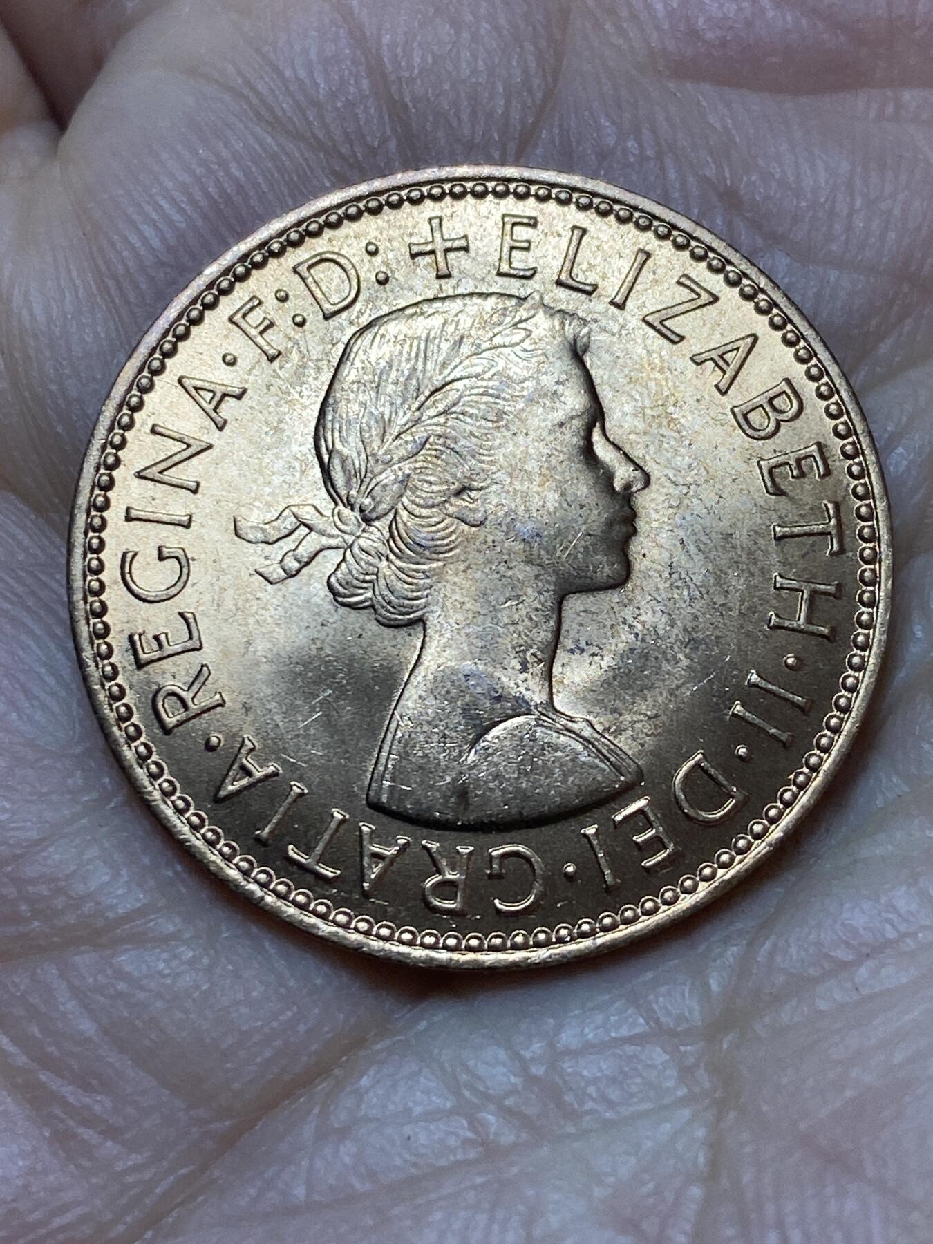 2026年第三场(总第一百七十二场）外国好品散币场(免佣金) 原光好品–英国🇬🇧1967年半便士(伊丽莎白二世青年桂冠第二版，普制币关门年)