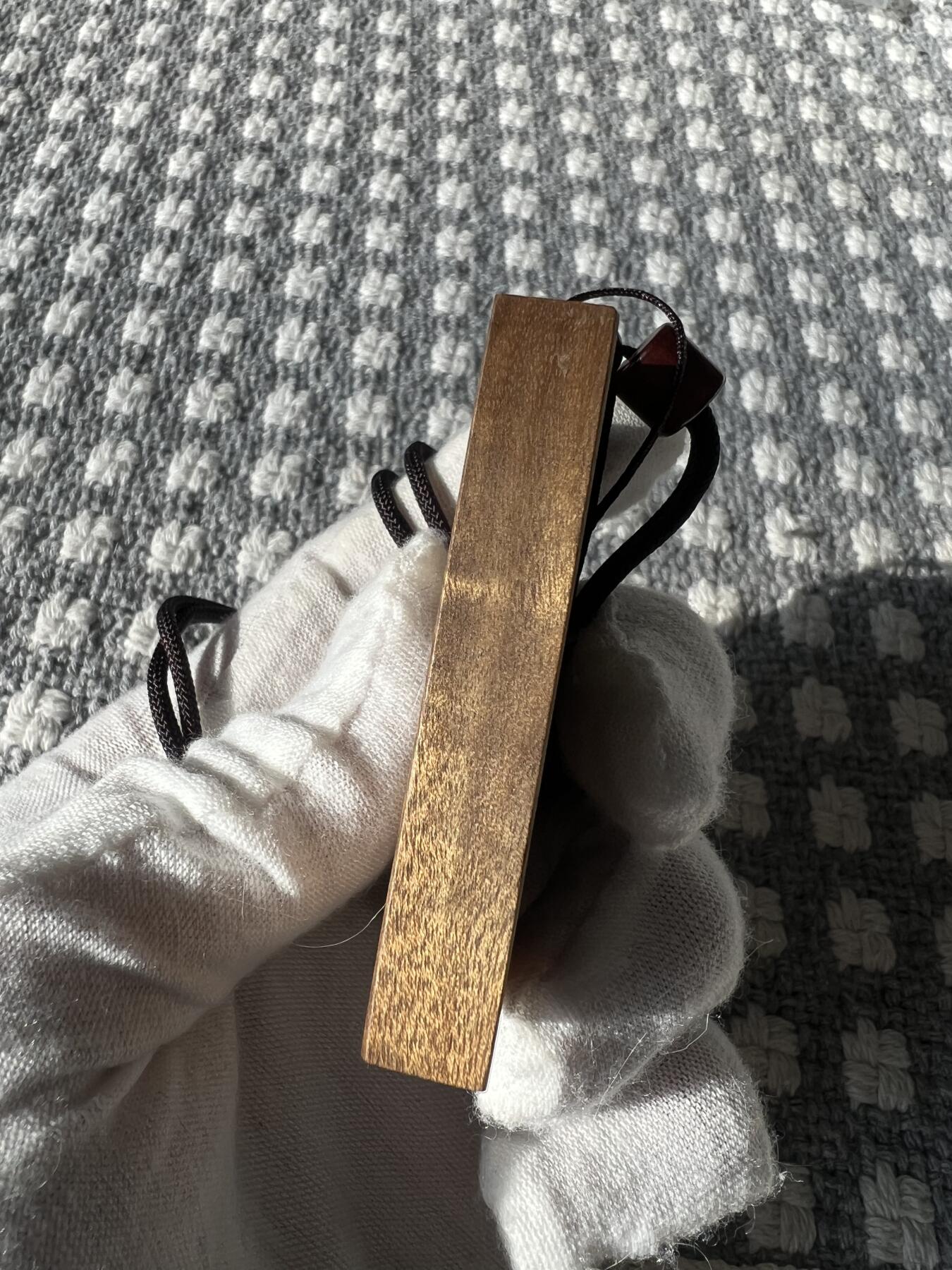 零元拍：502-NO.6金丝楠平安无事牌，香喷喷的小金砖，金光闪闪，60/40/10MM