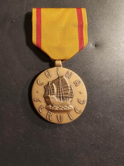 老王徽章第174期 - 美国海军陆战队二战中国服役奖章