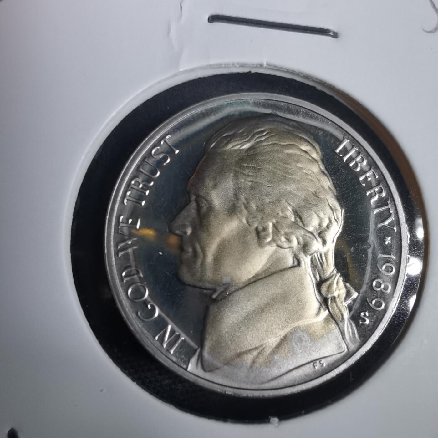 沼泽如烟--第953场 美国1989年五分精制币