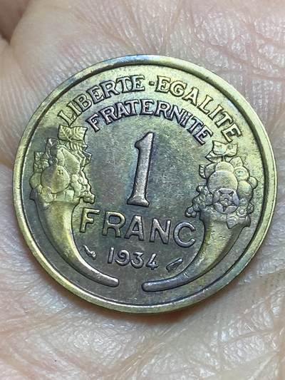 2026年第三场(总第一百七十二场）外国好品散币场(免佣金) - 法兰西第三共和国1934年1法郎