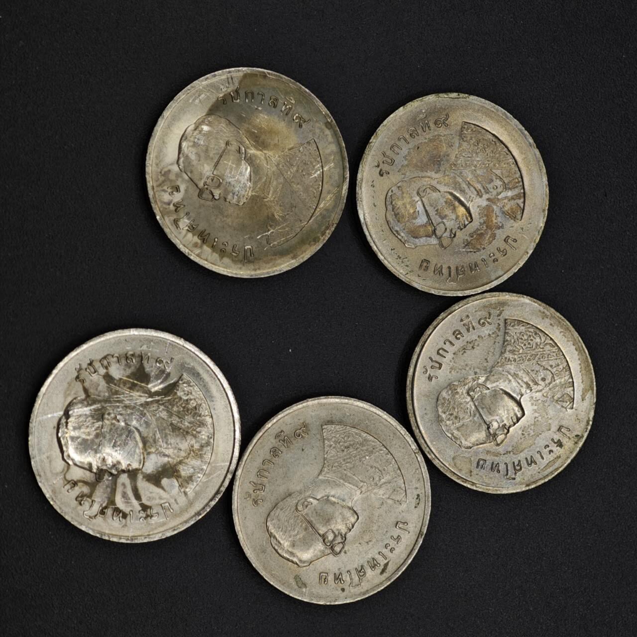 【淘币小摊】实时拍第八百四十一拍   散币批量币场   满百包邮可预留二周 每周一统一发货   泰国1泰铢fao纪念币5枚