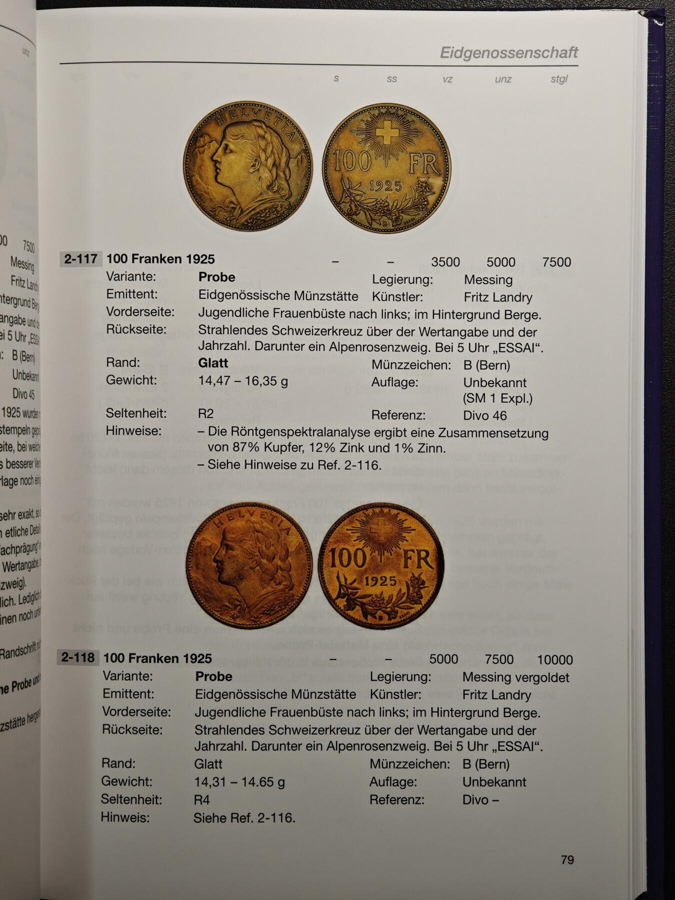 【德藏】世界币章拍卖第160期 全新塑封 瑞士样币目录 第二册 硬壳精装 全书约：248页