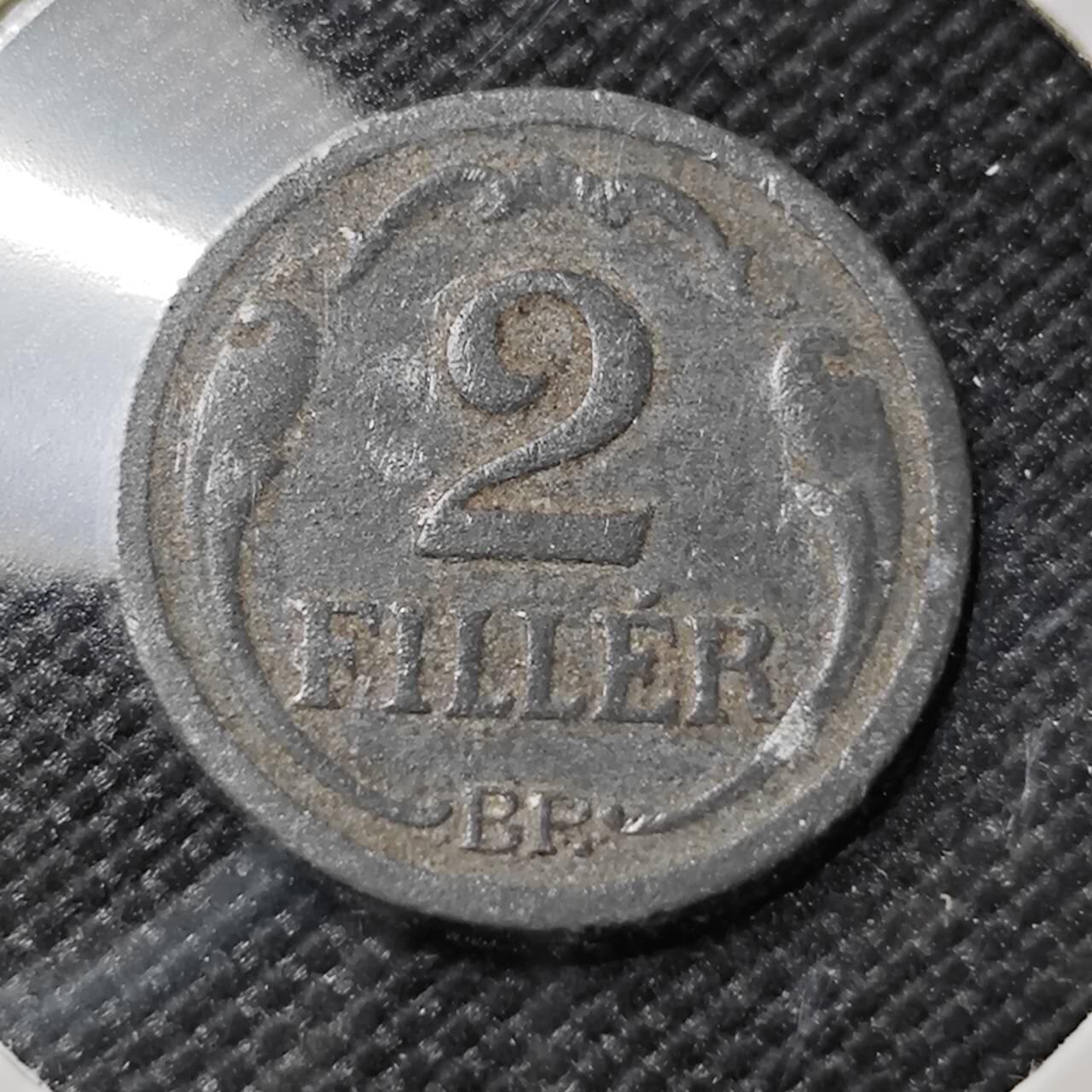 KK钱币收藏小铺  第386期  2月预留时间 周末发货  1943匈牙利2菲勒