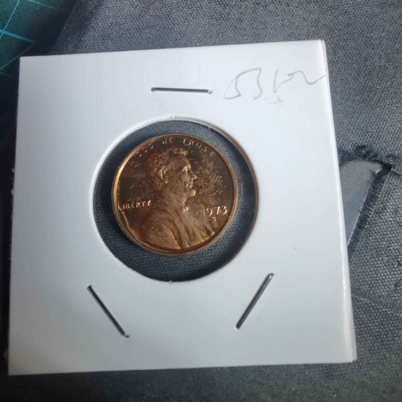 沼泽如烟--第953场 美国1973年一分精制币