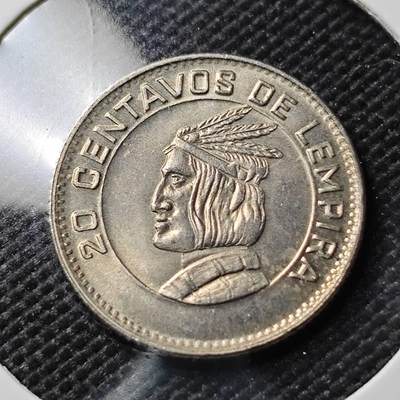 KK钱币收藏小铺  第386期  2月预留时间 周末发货 -  1973洪都拉斯20分