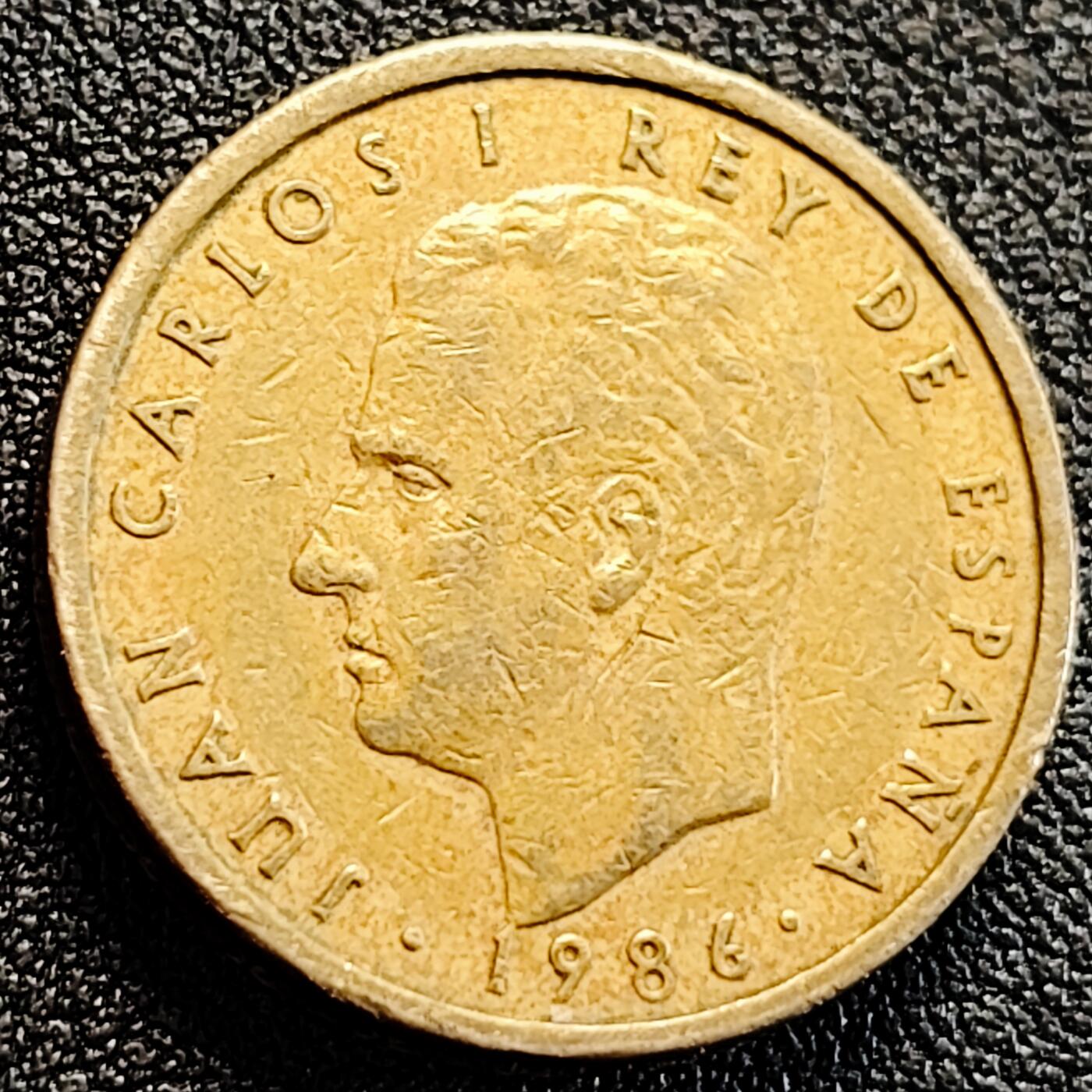 泉币菌-第163场-新年第六场 精品福利场 双柱 西班牙100比萨塔硬币 80年代版 直径24.5MM加厚黄铜币 花边