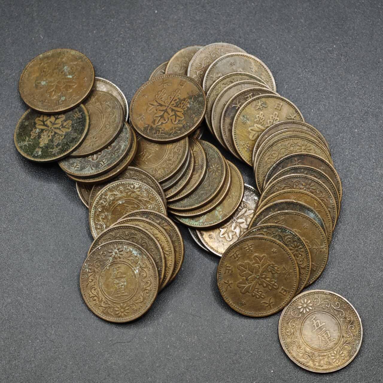 【淘币小摊】实时拍第八百四十一拍   散币批量币场   满百包邮可预留二周 每周一统一发货   日本桐叶五厘45枚