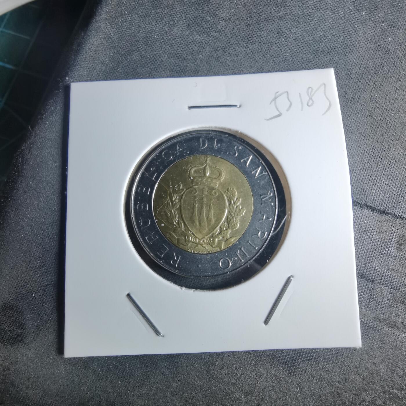 沼泽如烟--第953场 圣马力诺1987年500里拉