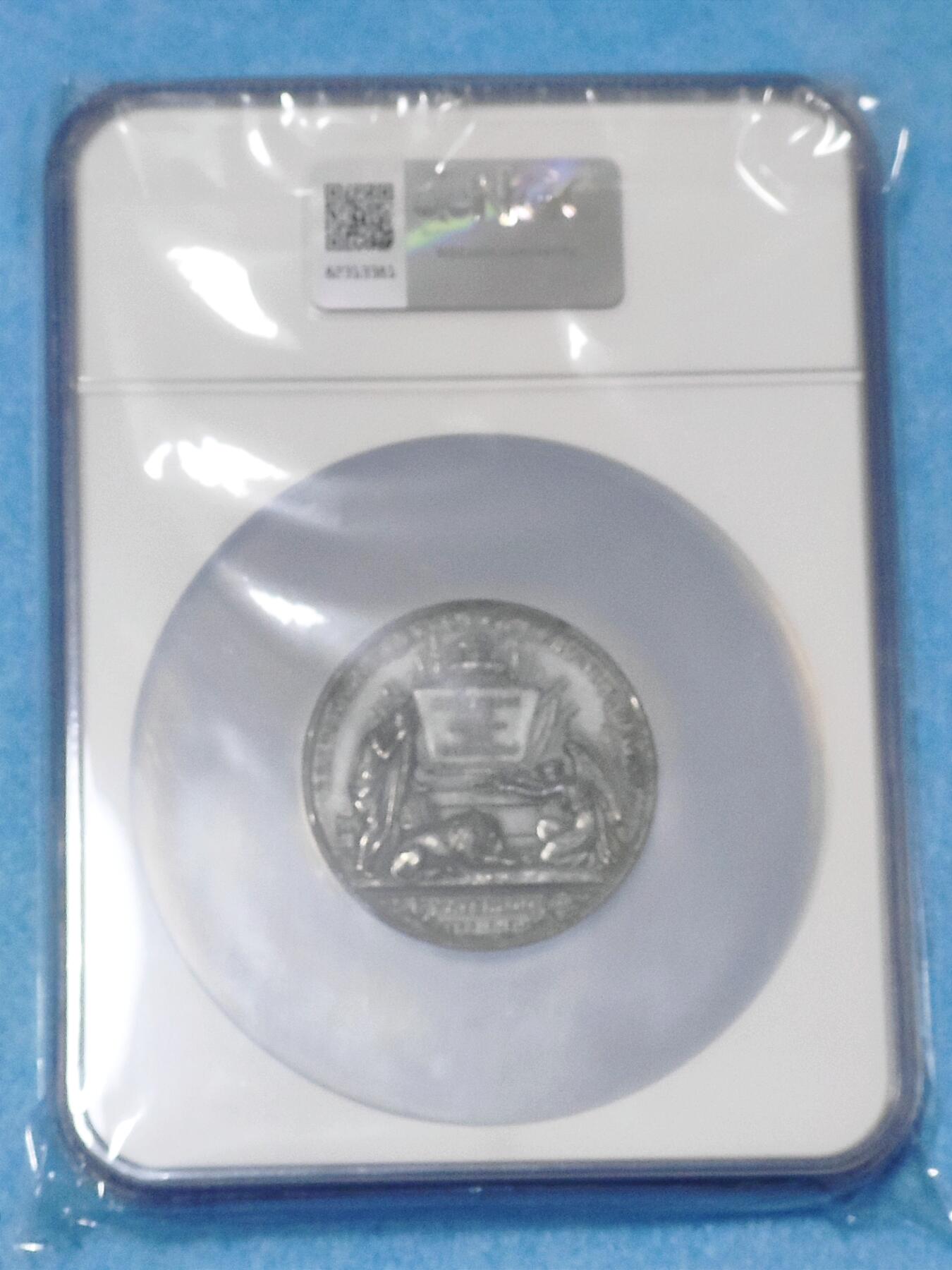 1月10日 🌏全球币章 珍稀品：1852年，英国，维多利亚奖章，惠灵顿公爵纪念章，52㎜，加厚盒，WM材质，NGC-61