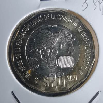 沼泽如烟--第953场 - 墨西哥2021年20比索纪念币