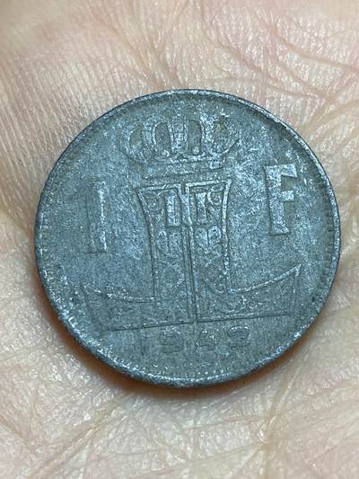 2026年第三场(总第一百七十二场）外国好品散币场(免佣金) - 比利时🇧🇪1942年1法郎(二战德国占领时期，左法语右荷语版)