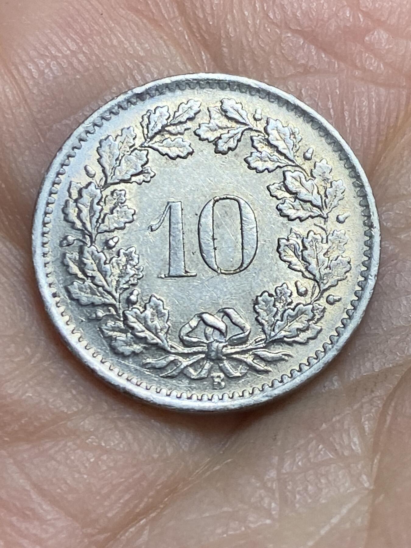 2026年第三场(总第一百七十二场）外国好品散币场(免佣金) 瑞士🇨🇭1968年10拉彭(第二版，B标伯尔尼造)