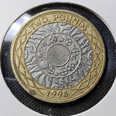 KK钱币收藏小铺  第386期  2月预留时间 周末发货 -  英国2镑双色币