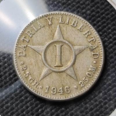 KK钱币收藏小铺  第386期  2月预留时间 周末发货 -  1946古巴1分镍币