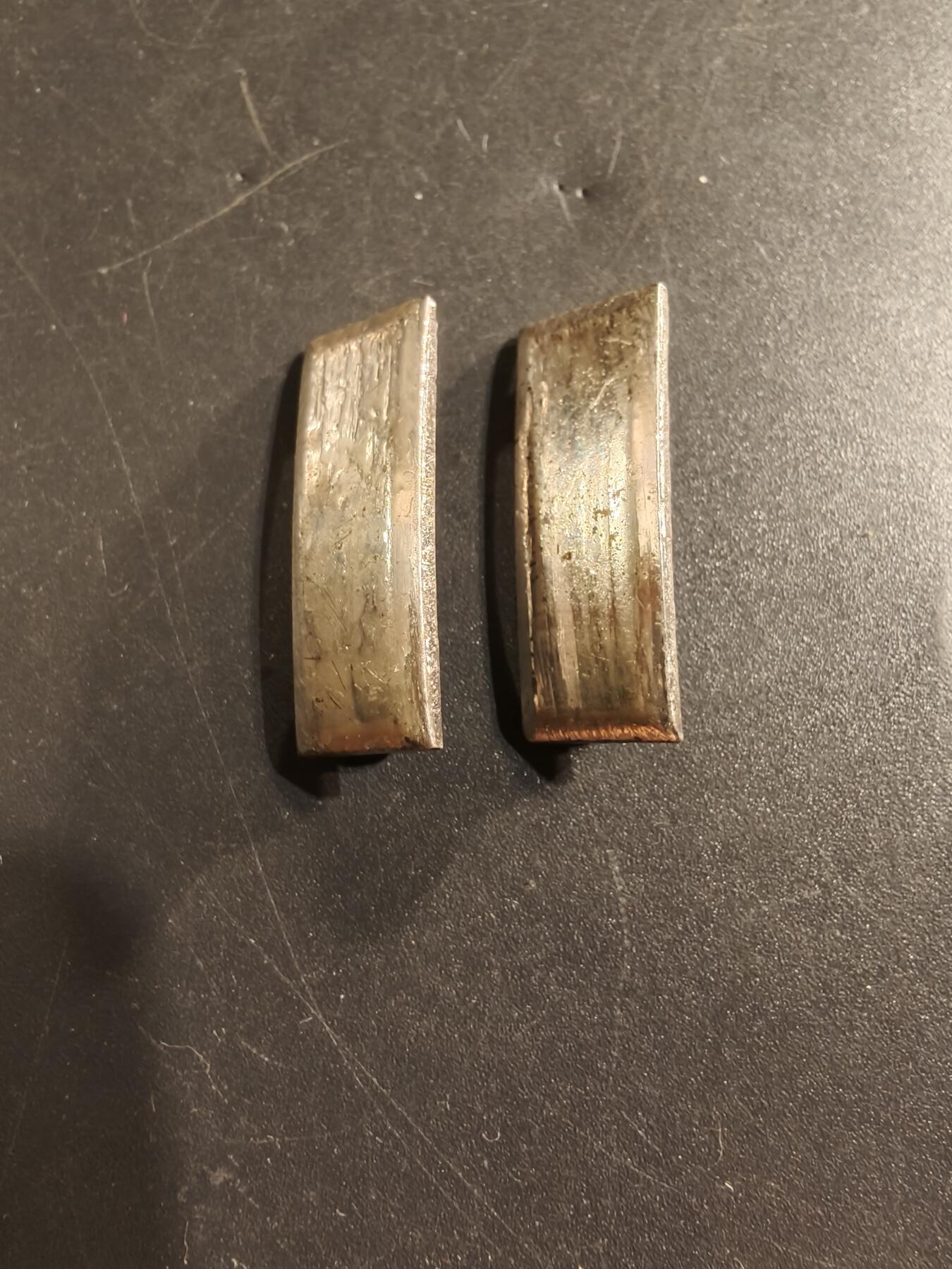 老王徽章第174期 美国陆军中尉军衔一组    二战时期横针版   925银    6.5g