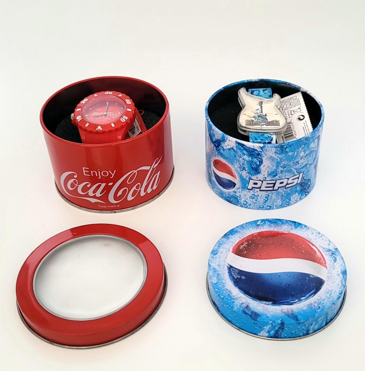 精选藏品–百事可乐–可口可乐–限量版潮流手表–礼盒包装–珍藏首选