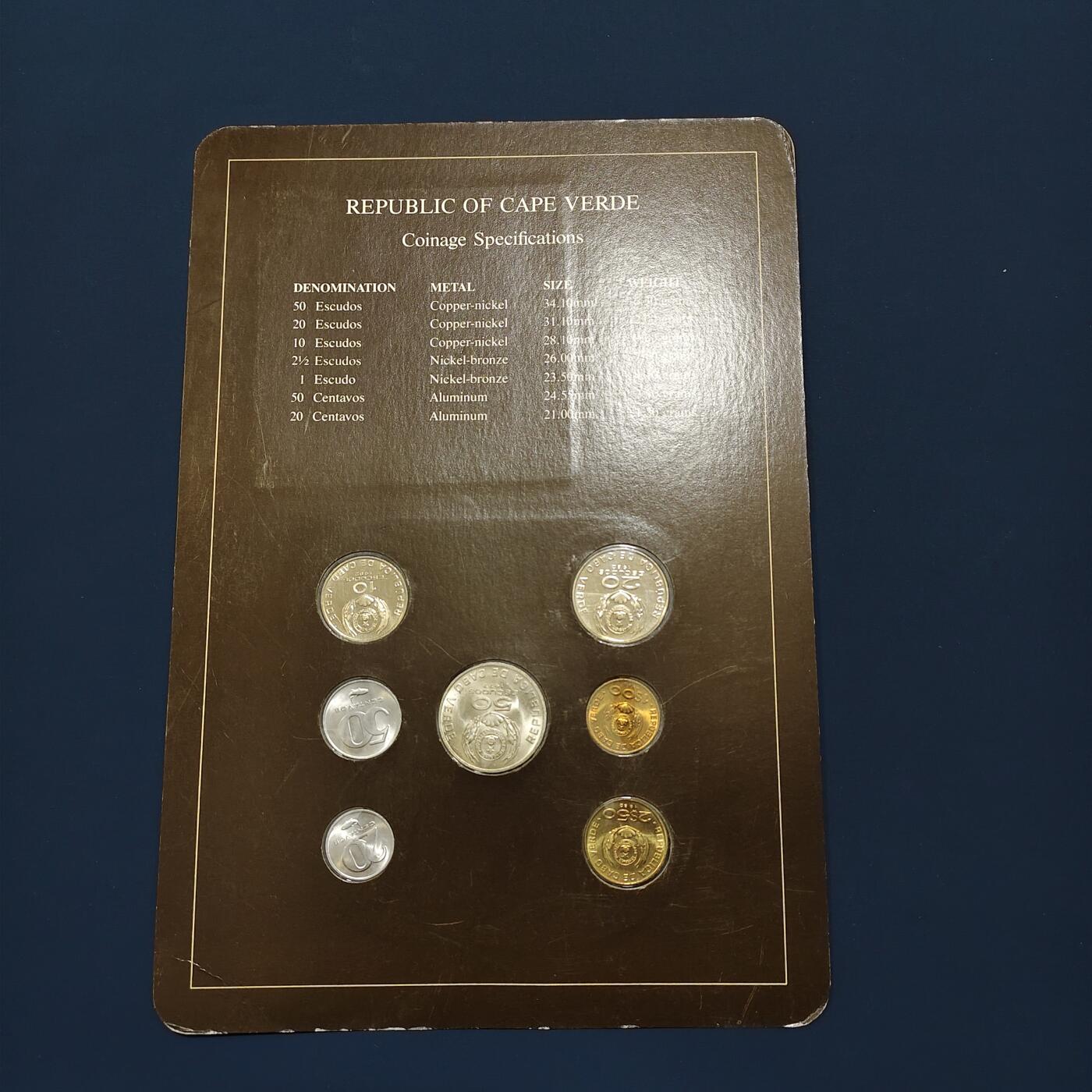 【全场包邮】纯粹捡漏拍492场【封装套币专场】-注意佣金 【富兰克林·世界各国硬币系列邮币卡】佛得角共和国