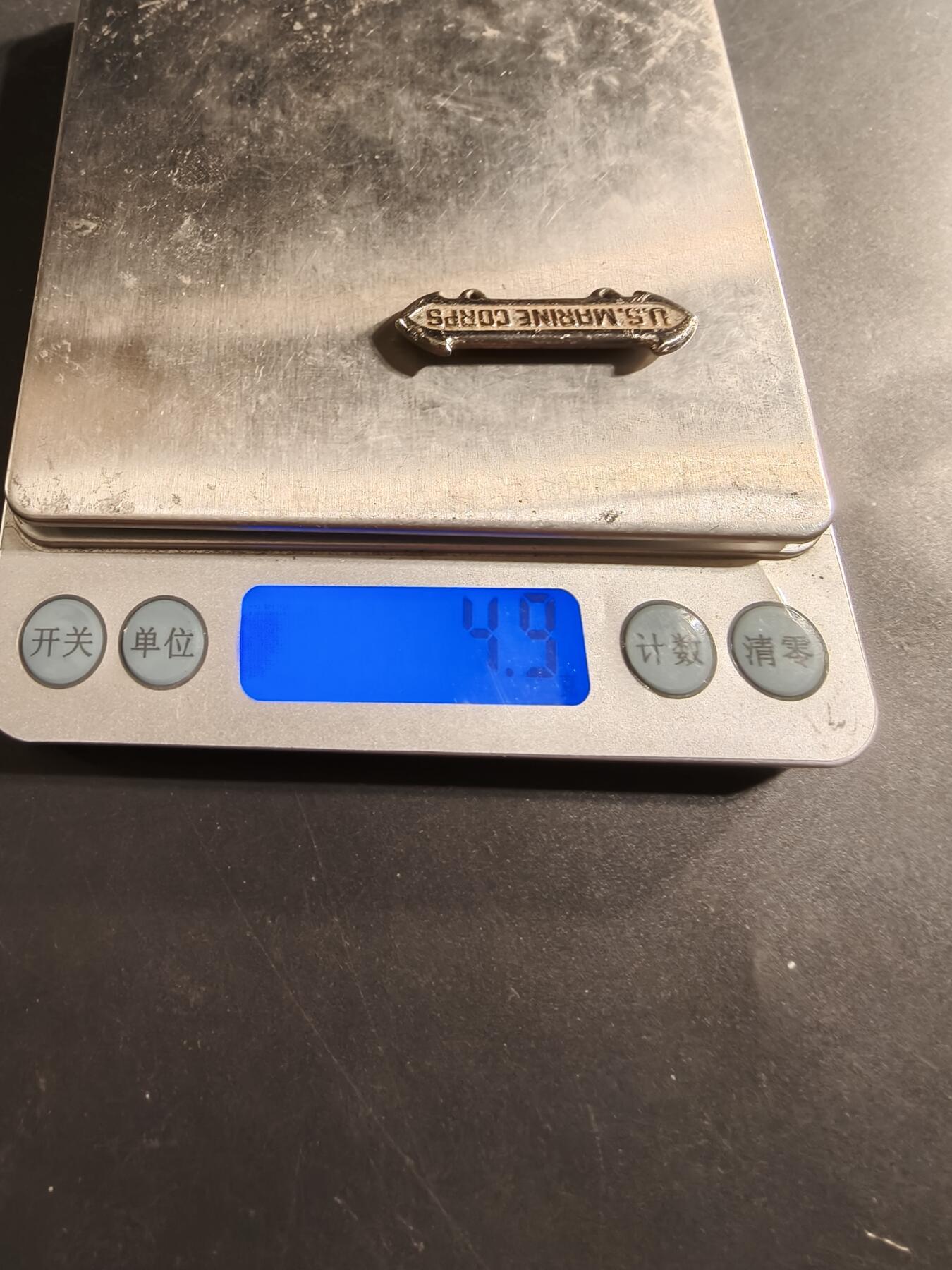 老王徽章第174期 美国海军陆战队神射手技能章勋条    925银    4.9g