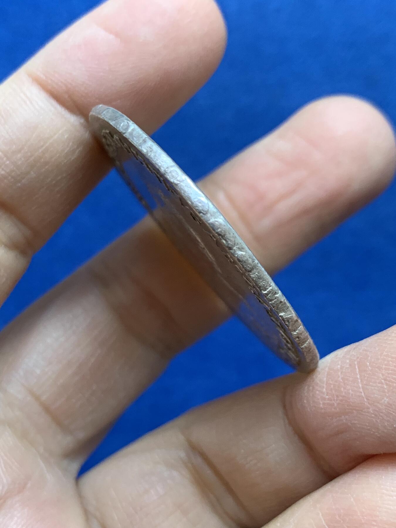 《竞宝斋》第454场 周日，周一 2场连拍 （全场包邮，欢迎送拍） 真银假币 俄罗斯1748伊丽莎白皇后1卢布 约920银 重24.4克