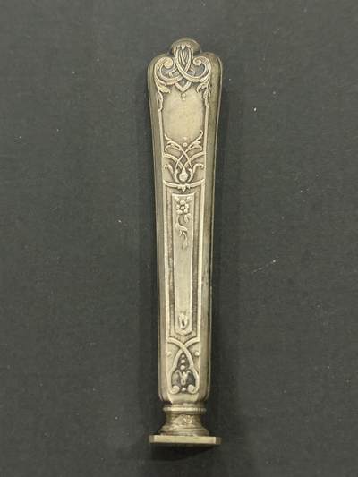 海外回流精品（欧美专场） - 欧洲回流纯银火漆印章，9cm，16.8g。